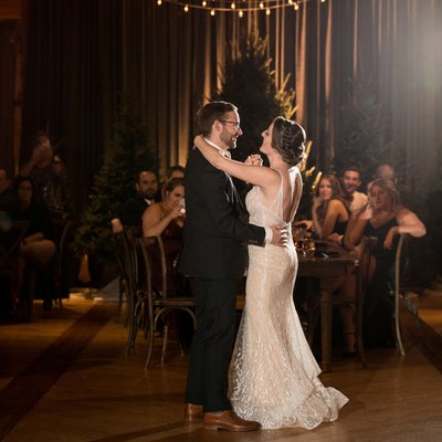 First Dance as husband and wife in front of their guests
