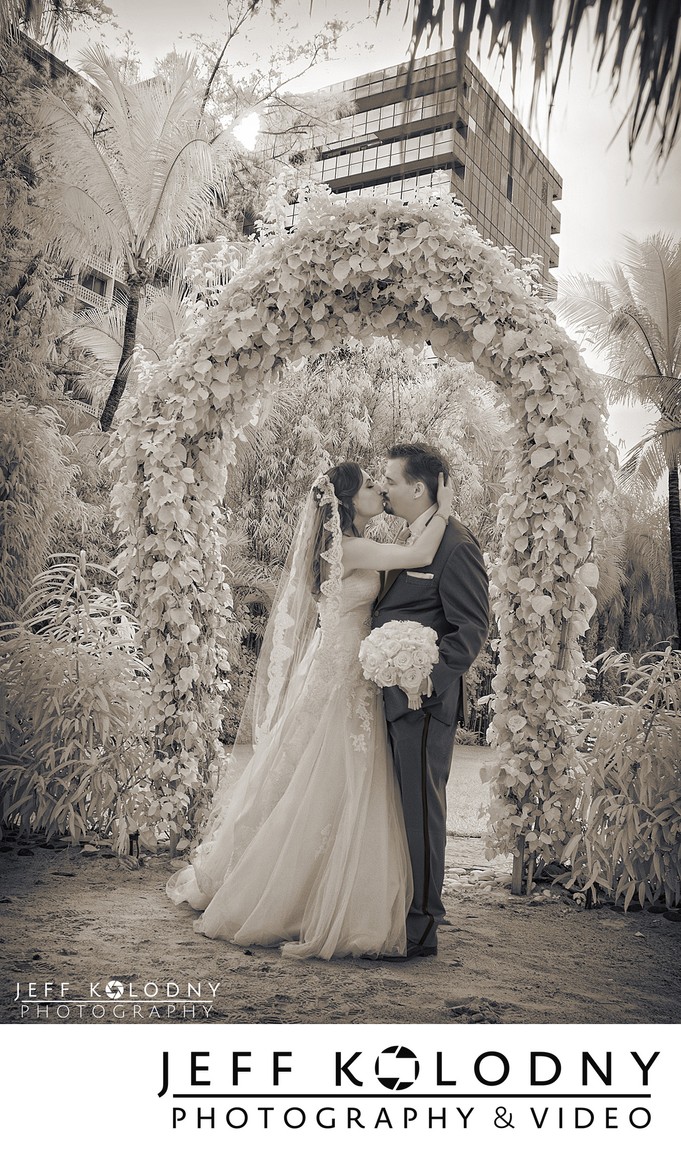 Infrared Wedding Picture taken at The Palms Hotel