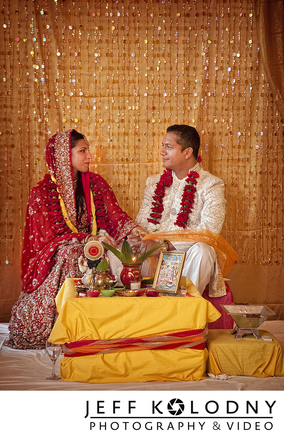 Ceremony picture from an Indian wedding.