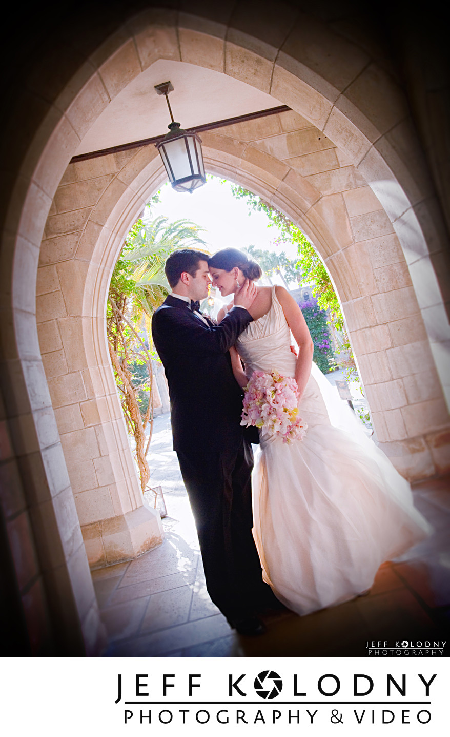 Bride and Groom at Bethesda by the sea, Palm Beach.