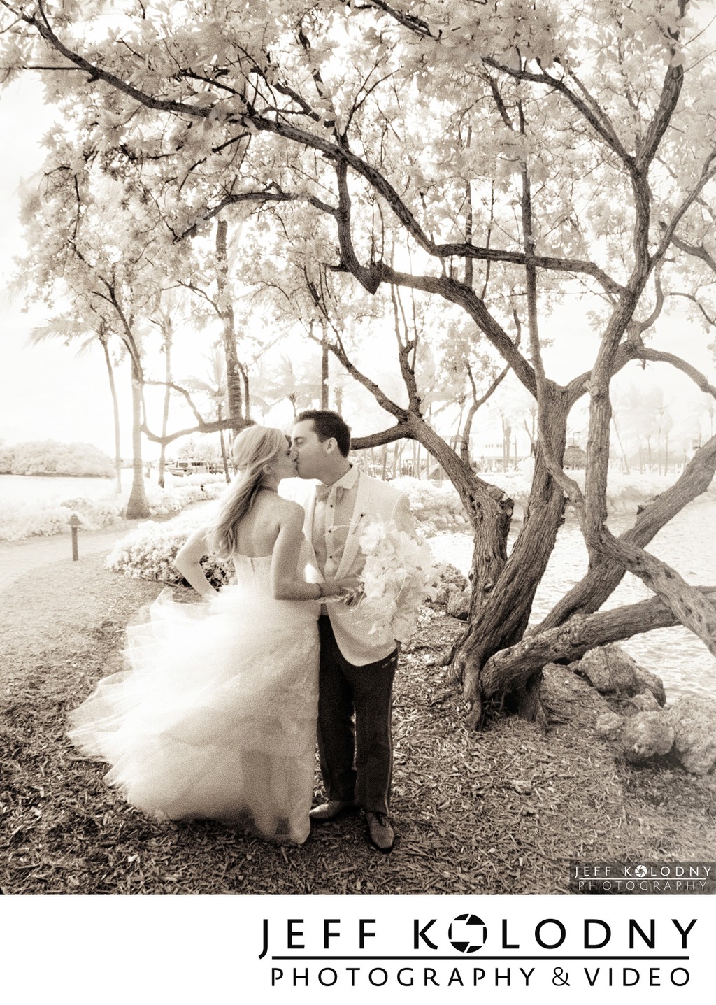 Ocean Reef Club Infrared wedding picture
