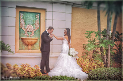 Bride and Groom Married in Coral Gables