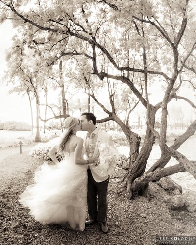 Ocean Reef Club Infrared wedding picture
