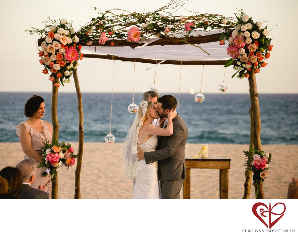 Club Campestre Beach Wedding Ceremony, Sunset Pictures