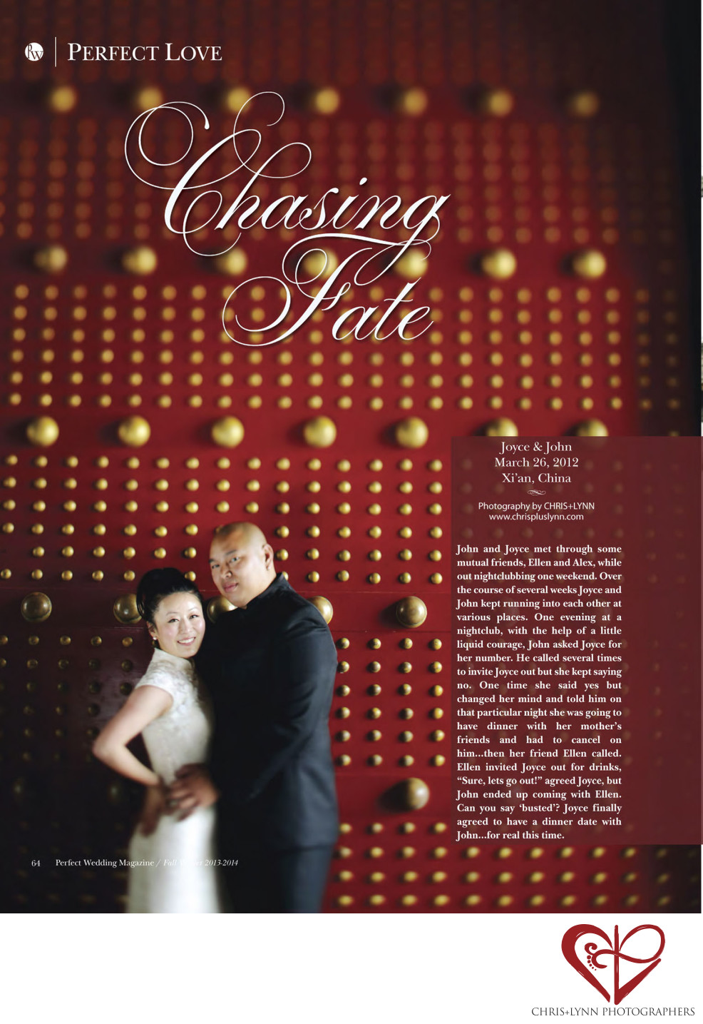 PERFECT WEDDING MAGAZINE - X'IAN CHINA WEDDING