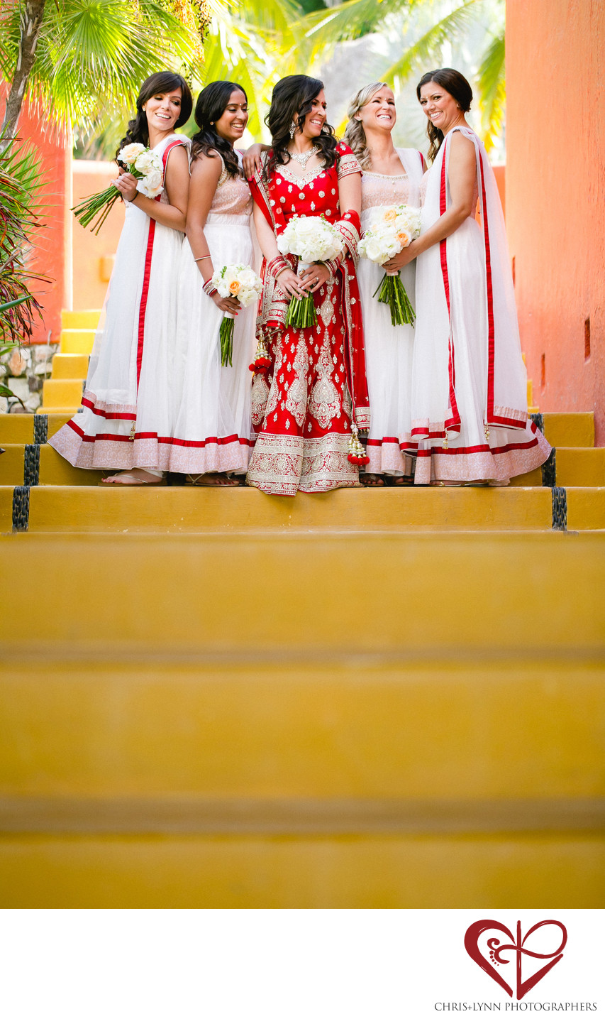 Bridesmaids at Teitiare Estates Sayulita Wedding