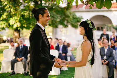 Dvorec Zemono Vineyard Wedding Ceremony Photo