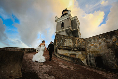 Castle Wedding Bride and Groom Photo