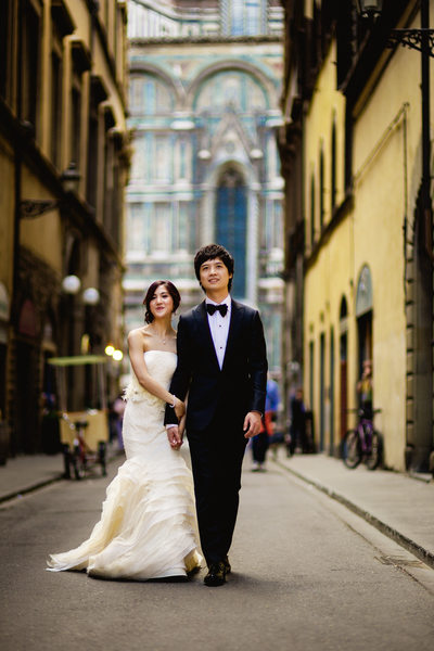 Florence Wedding Photos, Bride and Groom Portrait 12