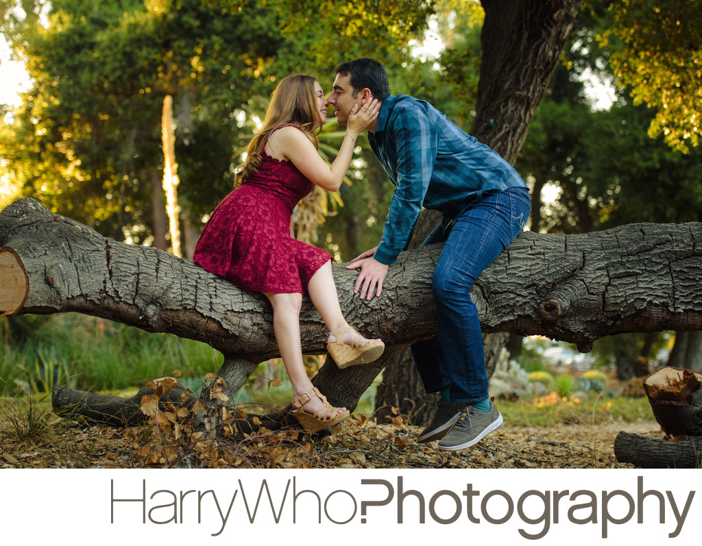 Adorable Engagement Photo at Stanford University