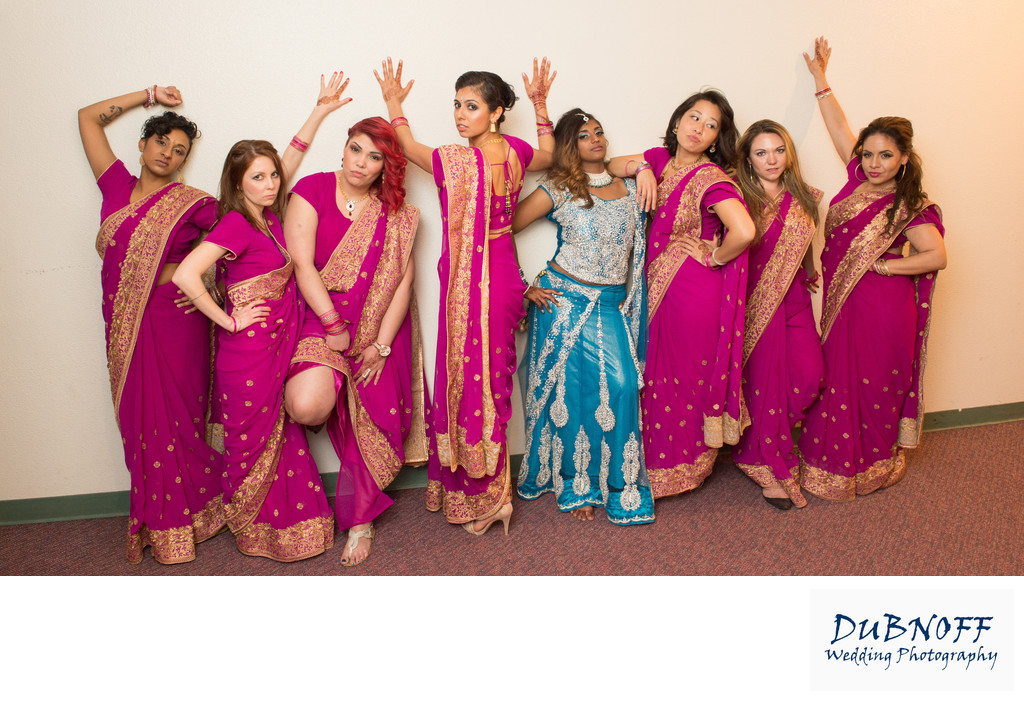 Bridesmaids Movie fun - San Francisco Indian Wedding Photography