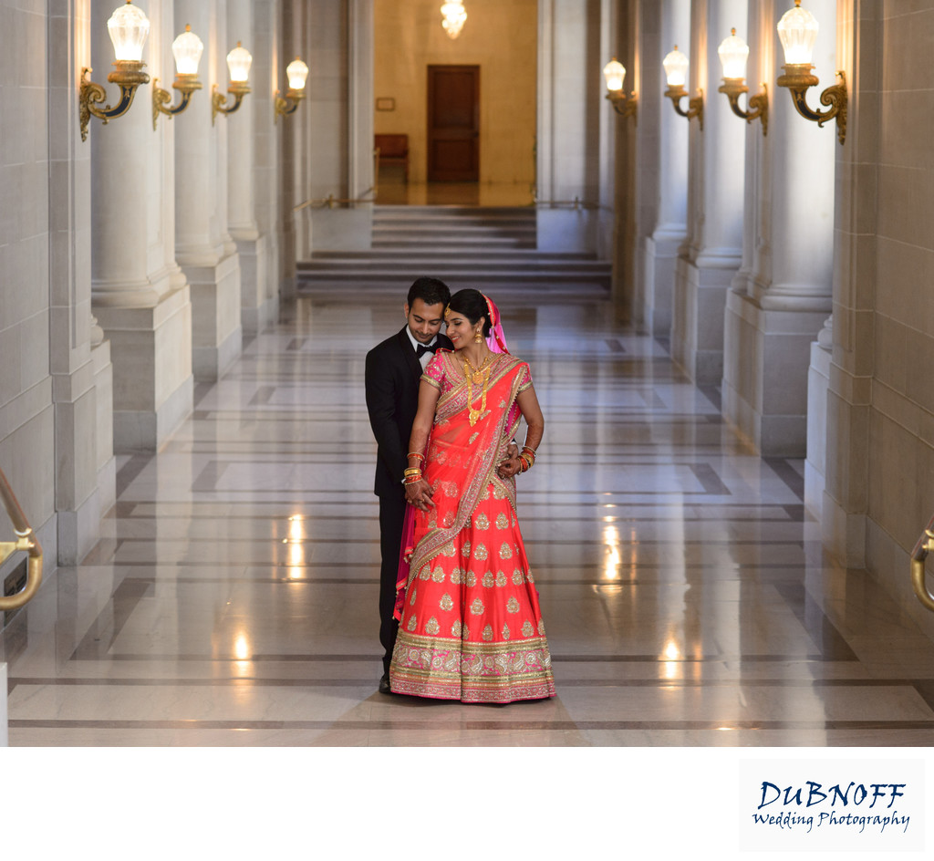 Formal Indian wedding  at San Francisco City Hall -  Hallway Image