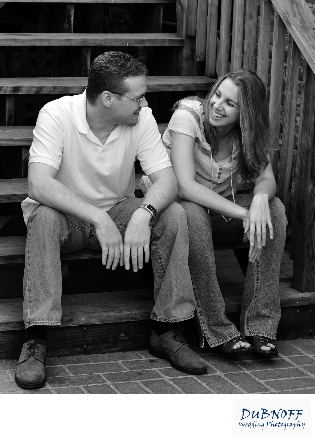 Engagement Photo Shoot in San Francisco in Black and white