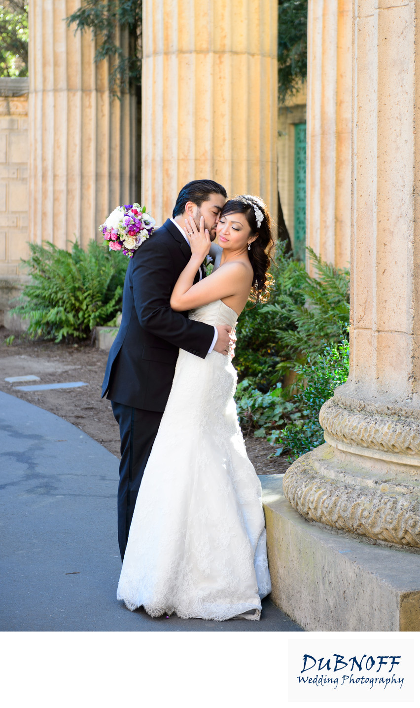 Romance at Palace of Fine Arts in San Francisco - City Hall Wedding