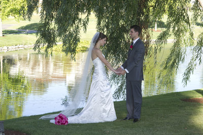 under the willow tree at the Blackhawk Golf Course