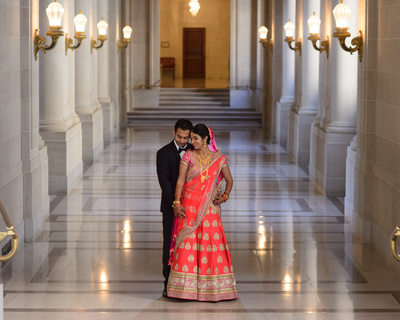 Formal Indian wedding  at San Francisco City Hall -  Hallway Image