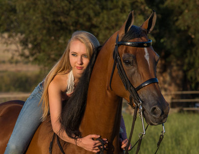 Dreamy  Horse with Owner Portrait Photography