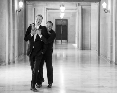 Fun Moment caught with Same-Sex Grooms - Gay Wedding Photography