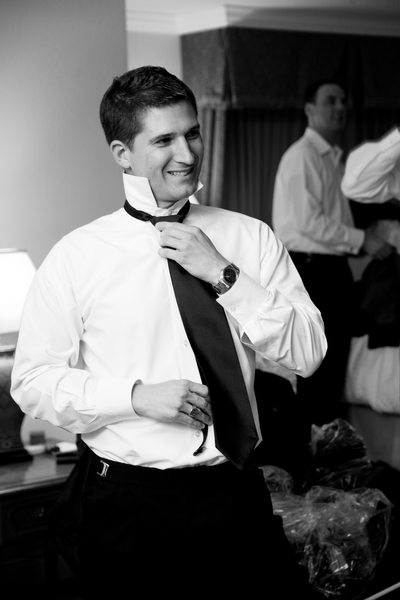 Groom Getting Ready for his Walnut Creek Wedding in the Bay Area. 