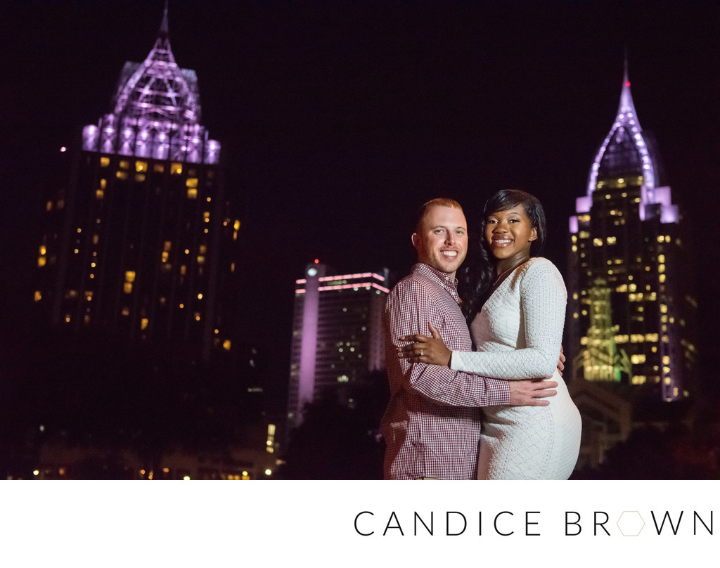 Downtown Mobile Engagement Candice Brown Photography