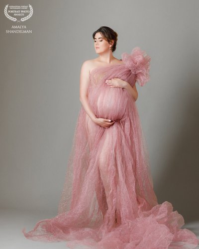 Long Dress Maternity Portrait - Beautiful Pregnancy Photography