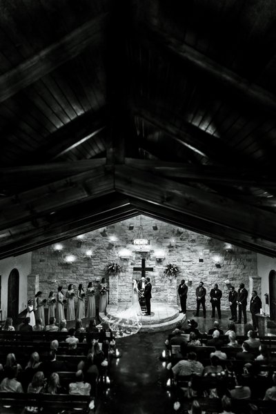 Wedding ceremony in church image