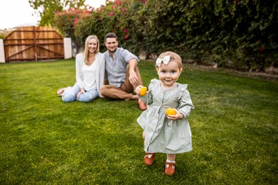 Palm Springs first birthday family Portrait 