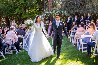 Just Married at Gold Mountain Manor, Big Bear CA