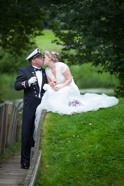 Bryllupsfotografering av marinen i Norge