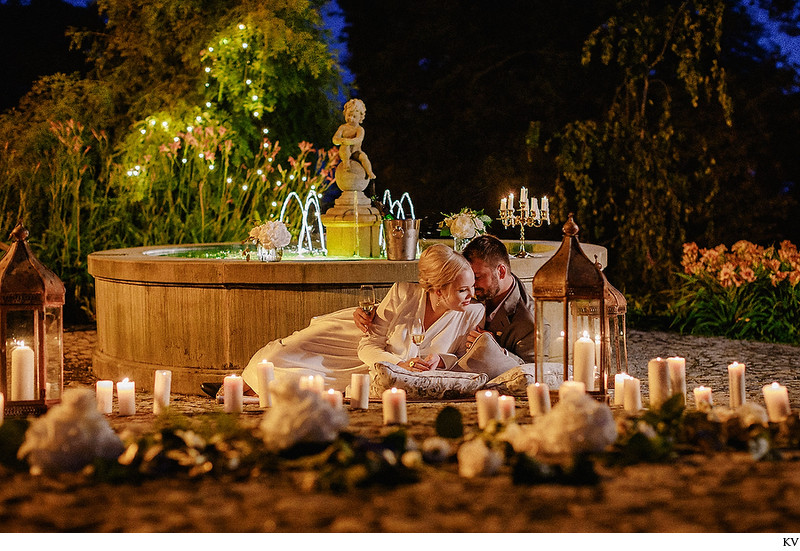 Chateau Mcely luxury weddings Candlelit motif