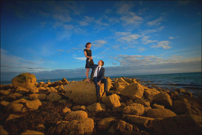 stylish beach engagements Galway Ireland