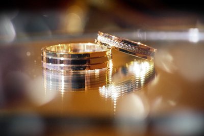 Bride & Grooms wedding rings - Vila Bled
