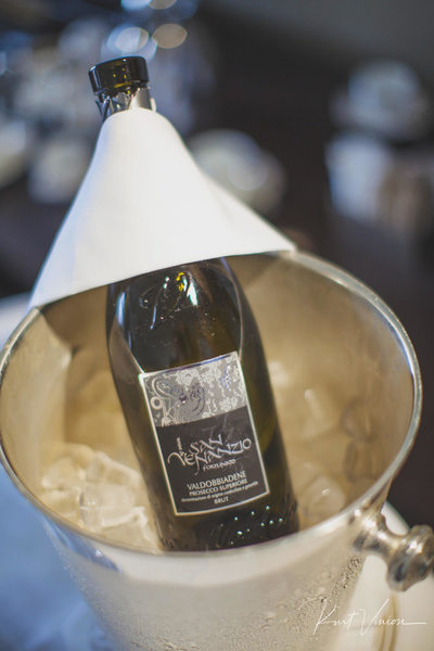 Prosecco for the bride Augustine Hotel weddings
