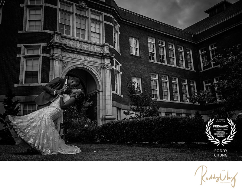 Seattle Wedding Portrait at the reception venue