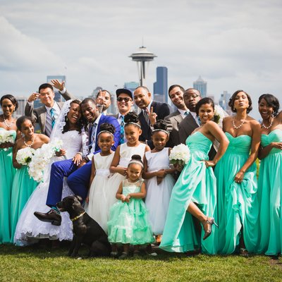 Kerry Park Wedding Party Picture