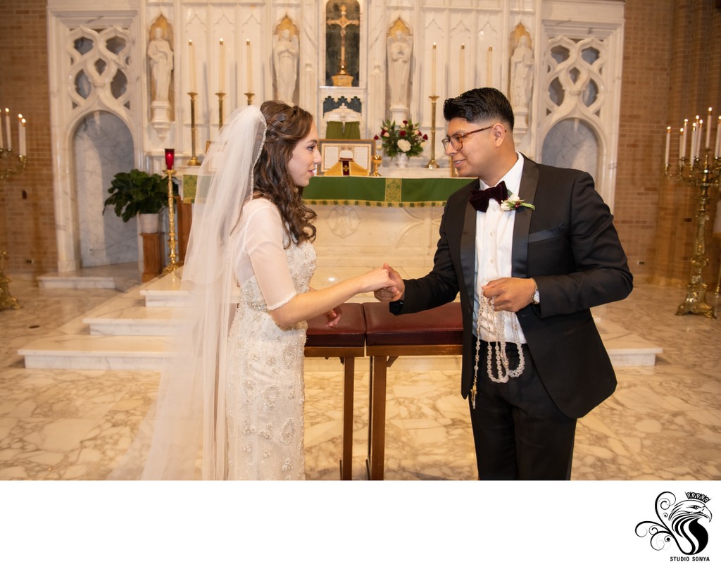 Wedding ceremony at Catholic Church