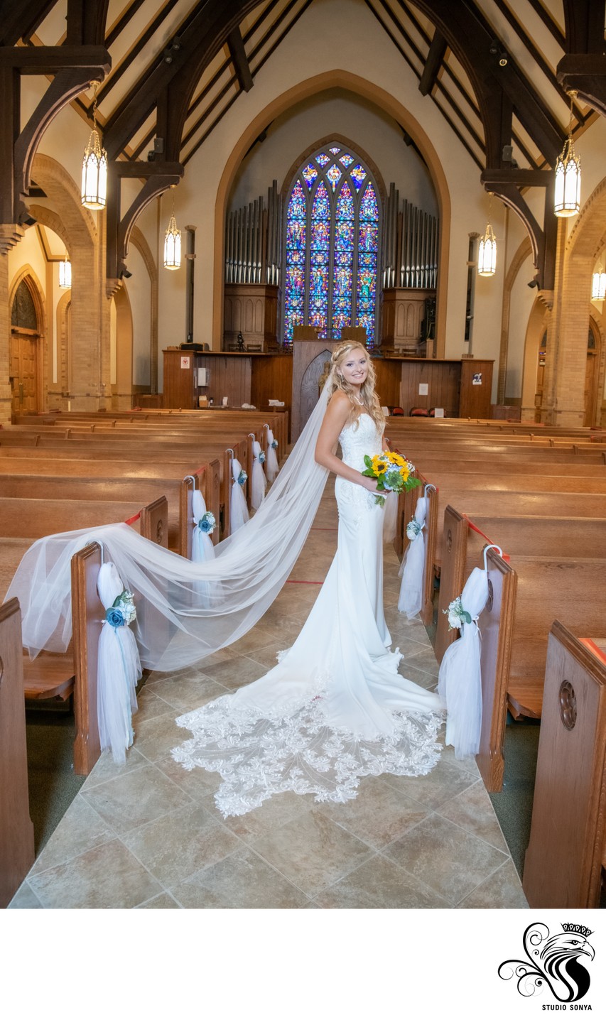 Bride in Catholic Church