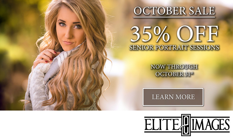 30% off of senior portraits in October 30% off of senior portraits in October