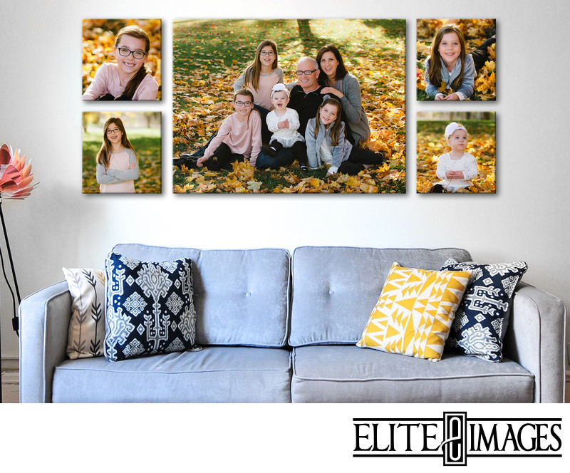 Family Portrait Wall Art Collage