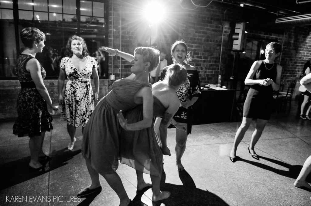 Dancing at Dock 580 Wedding Reception