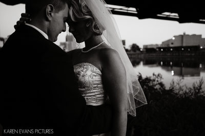 Bride and Groom Portrait at North Bank Park