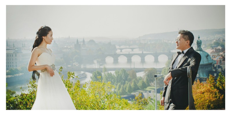Mr & Mrs overlooking Prague