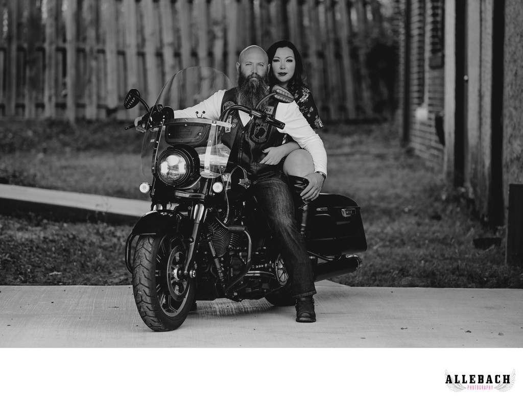 Motorcycle Couples Boudoir Photography