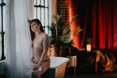 Classic Nude Boudoir Painting Style