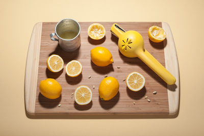 Meyer Lemon Juicing Frenzy