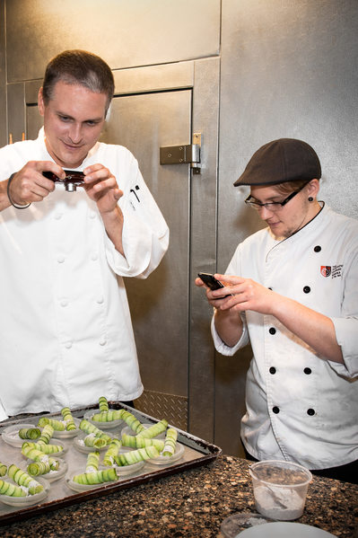 Chefs capture a moment with cell phones