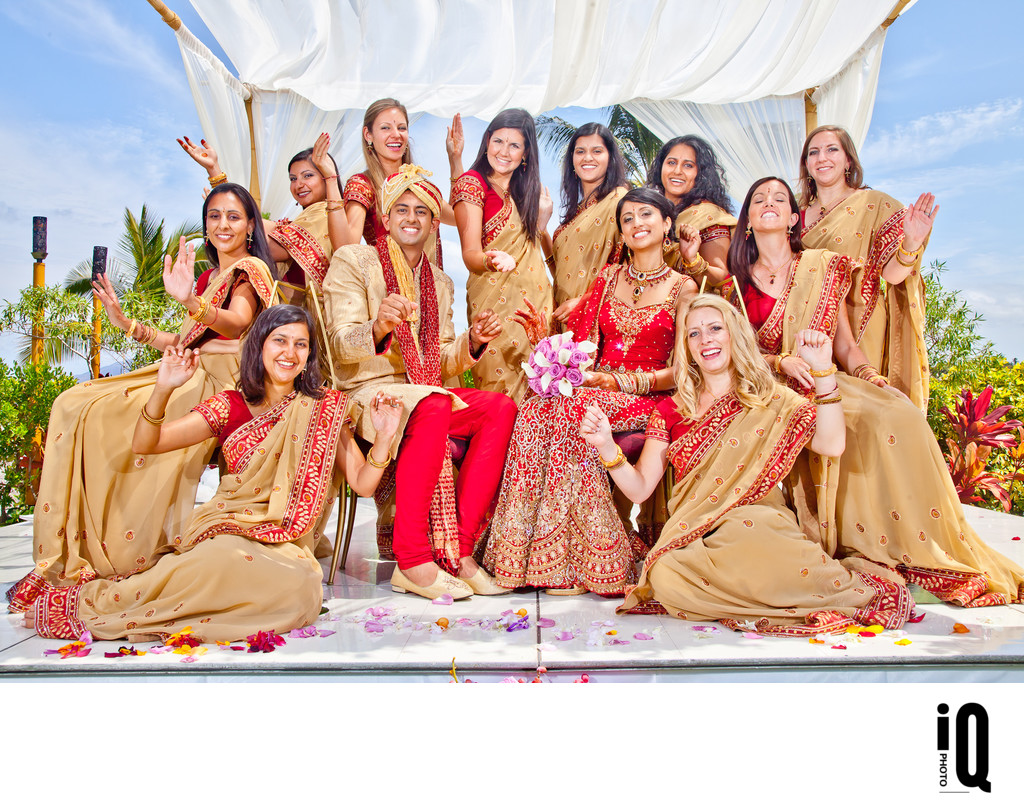 Bridesmaids at Indian Wedding