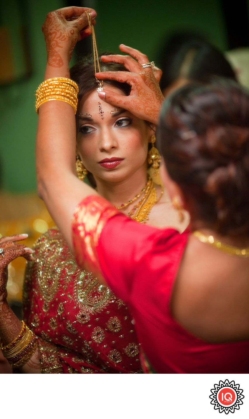 Indian Bride Preparing