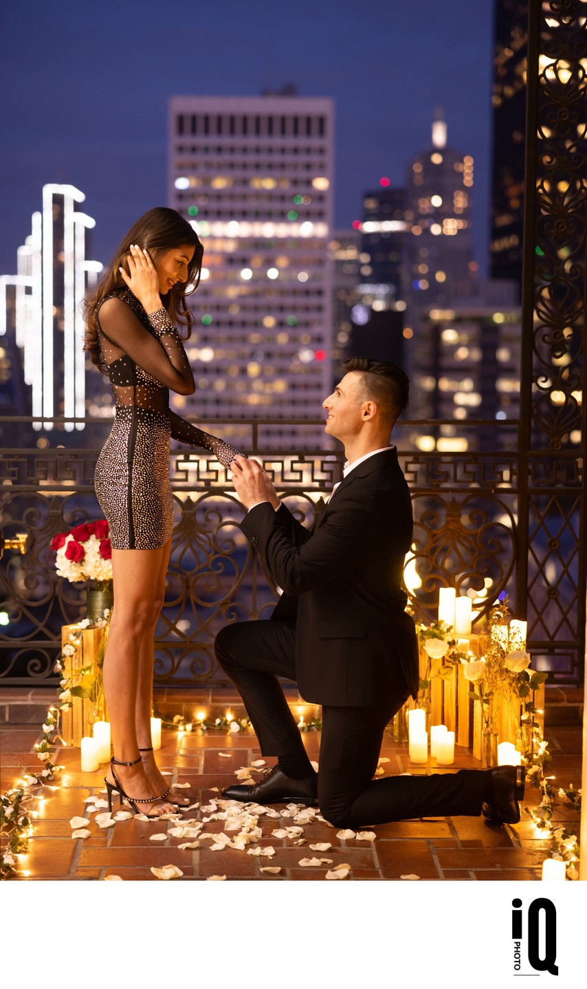 Fairmont San Francisco Candlelit Proposal Fairmont San Francisco Candlelit Proposal