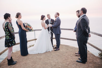 Muir Beach Overlook Wedding Ceremony